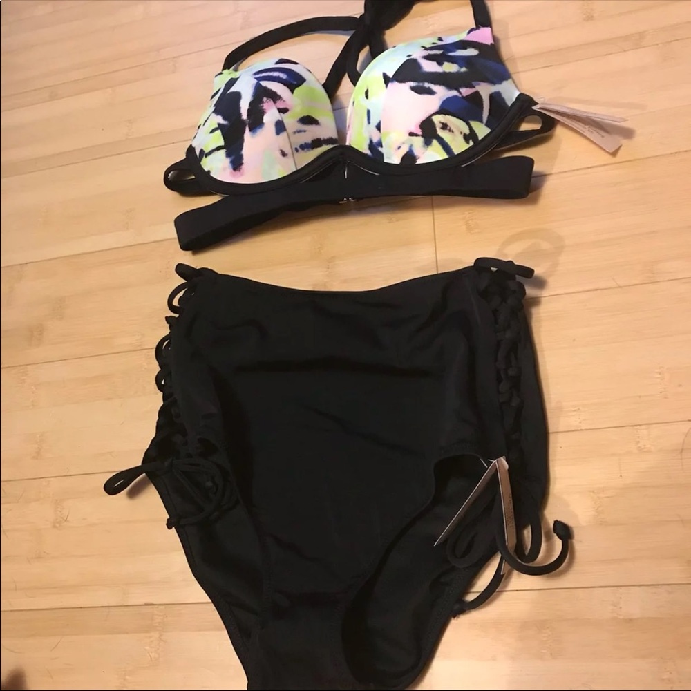 VS High Waist Bikini Strappy Hottie Halter Pushup
